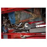 Metal Toolbox with Tools - Craftsman, Channellock, Ridgid, Snap-On