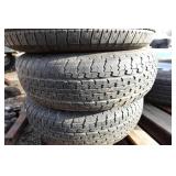 3 Spare Trailer Tires with Wheels - ST205/75R15