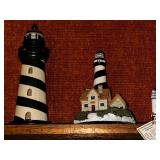 Variety Of Vintage Sailboats And Lighthouses As Seen In Photo