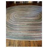 Vintage Braided Rug 8 X 11 Feet