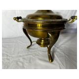 Antique 5 Piece Chafing Dish Measuring 10 Inches In Diameter X 10 Inches Tall