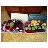 Two Bins Of Yarn