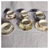 Variety Of Vintage Teacups And Saucers