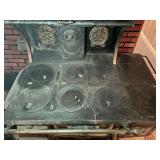 Large Antique Kitchen Stove from the Favorite Stove & Range Company Piqua Ohio - Buyer Must bring help and tools to remove - located in lower level of home