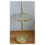 Vintage Brass Lamp Table