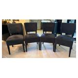 Set of Four Stylish Contemporary Style Dining Chairs