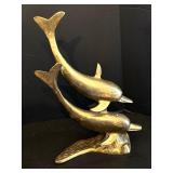 Beautiful Brass Dolphin Figurine bay Jainson of India