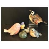 Six Adorable Bird Figurines