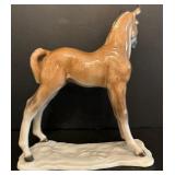 Vintage Wooden and Porcelain Horse Figurines