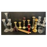 Candles in Every Room! Candle Sticks, Votive, Gold Colors, Glass, Crystal and Candles