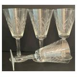 Tis the Season for Entertaining / Beautiful Etched Glassware in Various Styles and Sizes