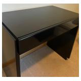 Vintage Black Enamel Desk Single Drawer by Lane