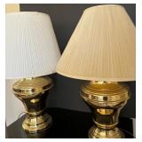 Pair of Vintage Brass Table Lamps