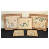 Framed Vintage Chinese Floral Prints