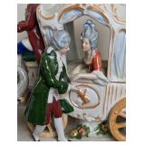 Porcelain Drawn Carriage Figurine