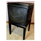 Maitland Smith Hammered Copper Trimmed Lift Top Box Pair