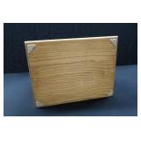 SOLID OAK AMISH BREAD BOX