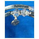 Christian Scripture Wrap Bracelet Silver Tone