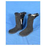 New! Cat & Jack Girls Black Winter Boots Size 8