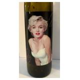 Five Marilyn Monroe Motif Glass Bottles