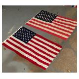 Two United States of America Flags