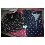 Two new womens long sleeve pajama sets top and pants size Lg