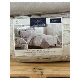 New King Size Style Decor 6 Piece Reversible Comforter & Coverlet Set