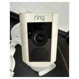 Ring Floodlight Cam Wired Plus with motion-activated 1080p HD video, White - Customer Return Untested