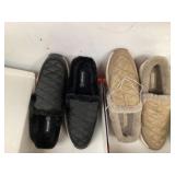 2 New Womens Baretraps Gemma Spring / Winter Faux Fur Lined Shoes / Mules / Slippers Size 9 Taupe & Black