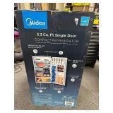 Midea Compact Refrigerator, 3.3 cu ft, Black