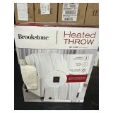 New Brookstone Heated Throw Blanket 50" x 60"