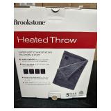 New Brookstone Heated Throw Blanket 50" x 60"