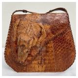 Vintage Genuine Alligator Purse Made in Cuba