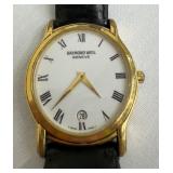 Raymond Weil 18k Gold Plate White Face Watch