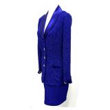 Gorgeous Cobalt Blue Blazer and Skirt Set