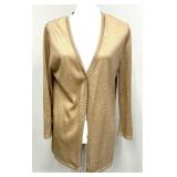 Elegant Escada Gold Colored Cardigan Sweater