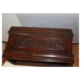 Antique Wood Cover Box Case for 