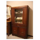 Antique Maple(?) Display Cabinet…