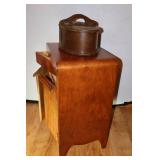 Antique Wood Sewing Storage Bin and Cabinet Etc.