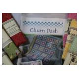 Bulk Quilting Sewing Coordinating Fabrics w/Churn Dash Project Kit...