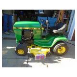 John Deere 116 Hydro mower. Good overall condition. Tested & runs. As shown.