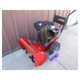 Murray 5/22 electric start snow blower. Used condition. Tested & works. As shown.