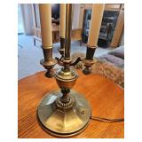 Handsome Bouillotte Brass Table Lamp