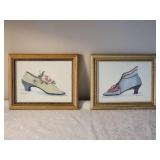 Stylish Fine Art Print Pair - Peggy Abrams - Victorian Shoes