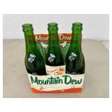 Mountain Dew Hillbilly 6 Pack Carrier & 3 Bottles