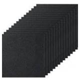 Lot of  VEVOR Black Commercial Residential 24 in. x 24 in. Peel and Stick Pattern Carpet Tile Carpet Squares 60 sq. ft. Customer Returns See Pictures