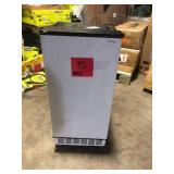 COWSAR 15 in. 80 lbs. Freestanding/Under Counter Ice Maker in Stainless Steel Silver Customer Returns See Pictures