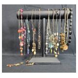 Selection of Vintage Necklaces - Assorted Styles and Colors - display not included