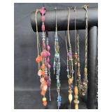 Selection of Vintage Necklaces - Assorted Styles and Colors - display not included