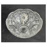 Vintage Cut Crystal Bowl - Exquisite Floral Design